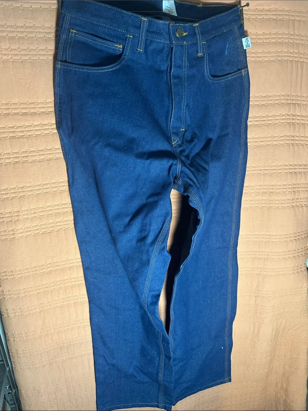 Men's Straight Jeans in Deep Blue Denim
